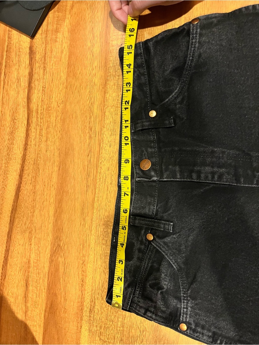 WRANGLER Cowboy Cut Slim Straight Jeans Black 31x32 - Picture 7 of 10